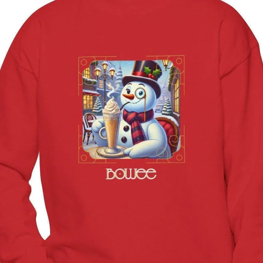 ☃️ Boujee Snowman ☕ Youth Crewneck Sweatshirt ✨ - Whippie's