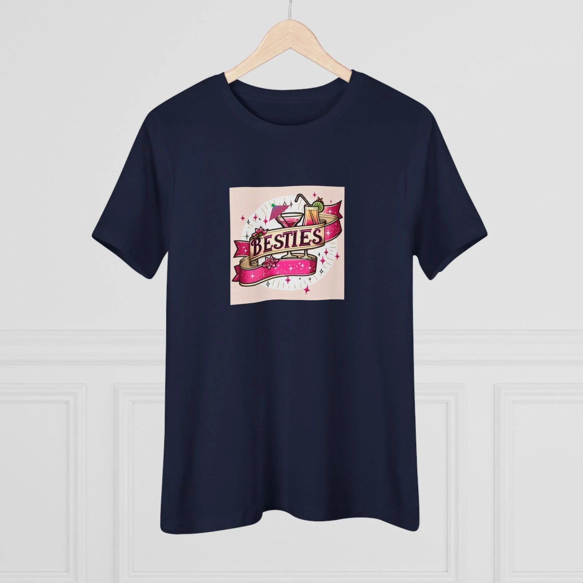 Besties - Two Pink Cocktails - Women's Softstyle Tee - Whippie's