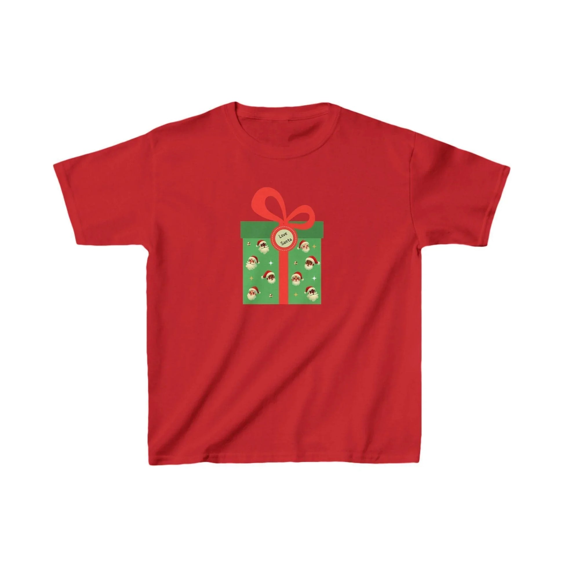 Love Santa Present 🎅 Kids Heavy Cotton™ Tee! - Whippie's