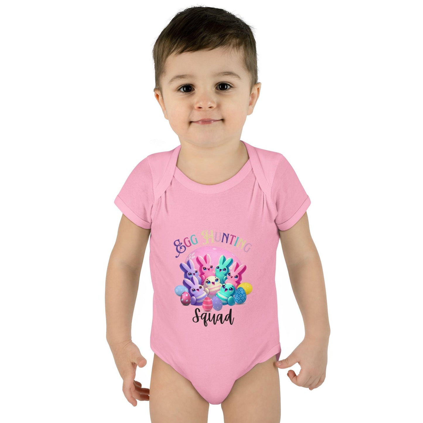 Egg Hunting Squad Baby Onesie - 🐣🐰 Hop into Easter Fun! 🐰🐣 - Whippie's