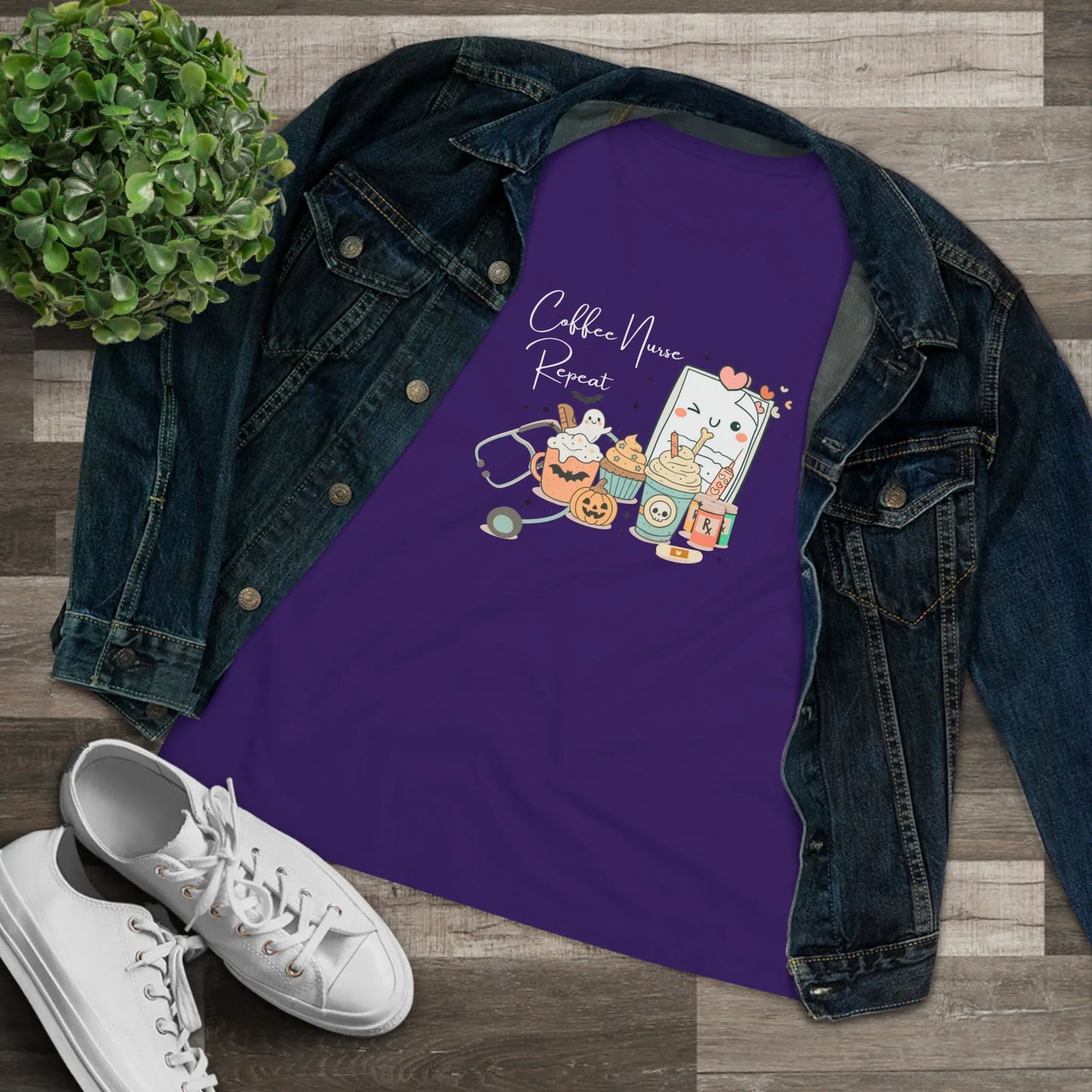 Coffee, Nurse, Repeat: Halloween Edition - Tired Nurse Tee