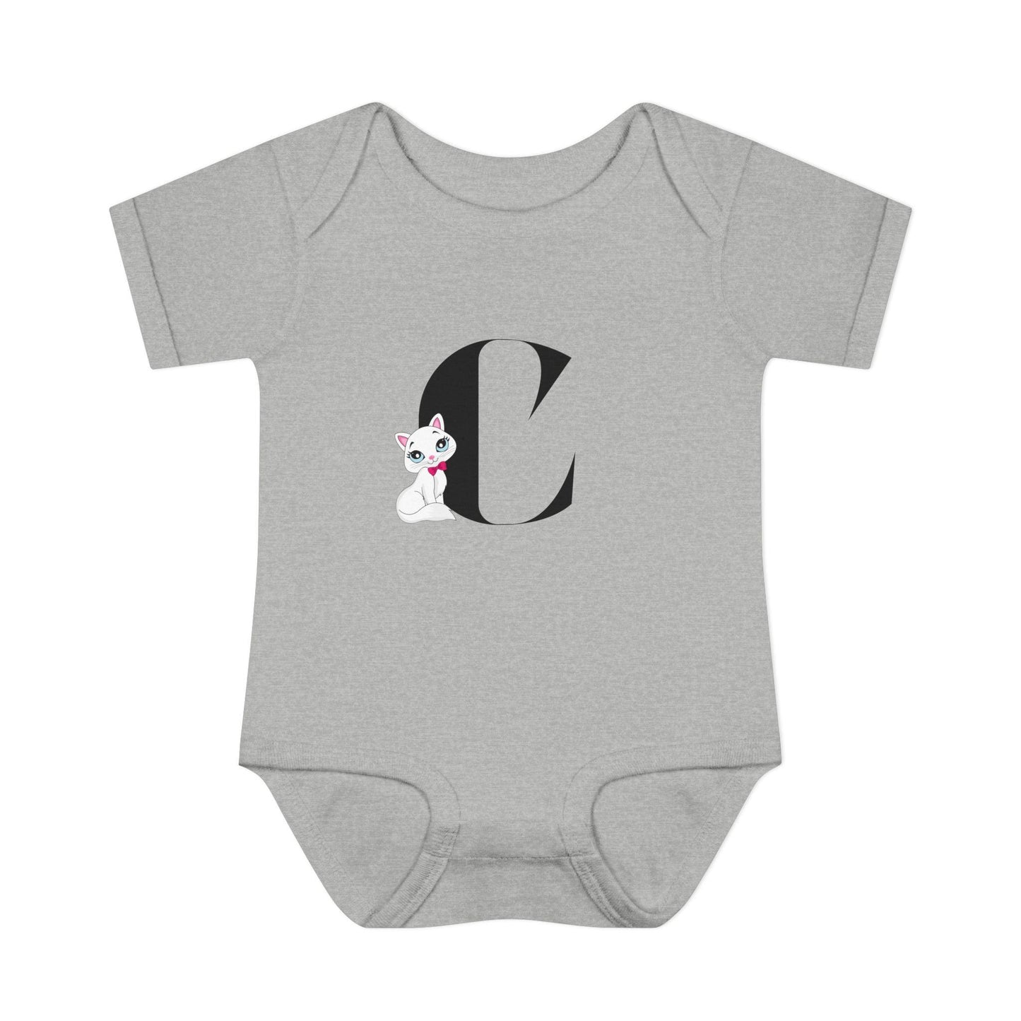 Alphabet Adventures: Letter C - Cute Kitty Cat Baby Onesie C is for Cute Kitty Cat! - Whippie's