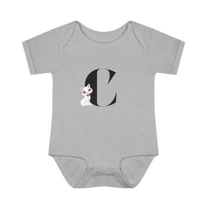 Alphabet Adventures: Letter C - Cute Kitty Cat Baby Onesie C is for Cute Kitty Cat! - Whippie's