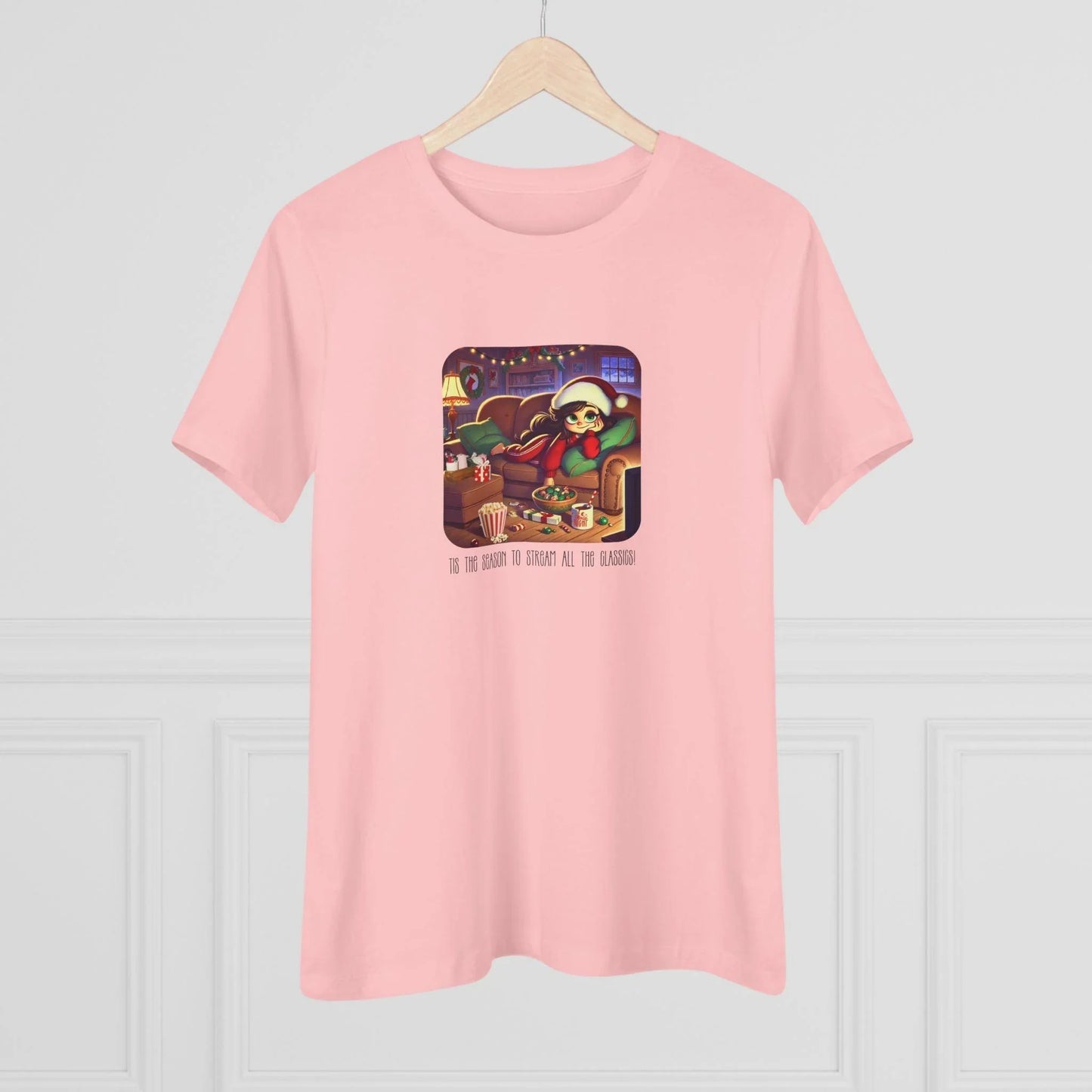 🎅🍿 'Tis the Season to Binge All the Classics! 🎄🎁 - Women's Softstyle Tee - Whippie's