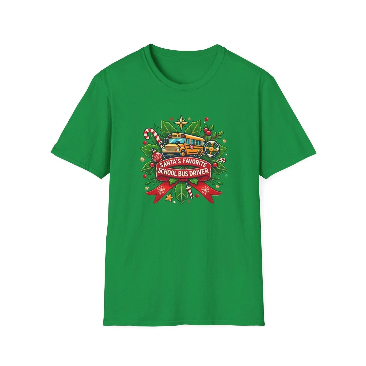 Santa's Favorite School Bus Driver Unisex Tee 🚌🎅 - Whippie's