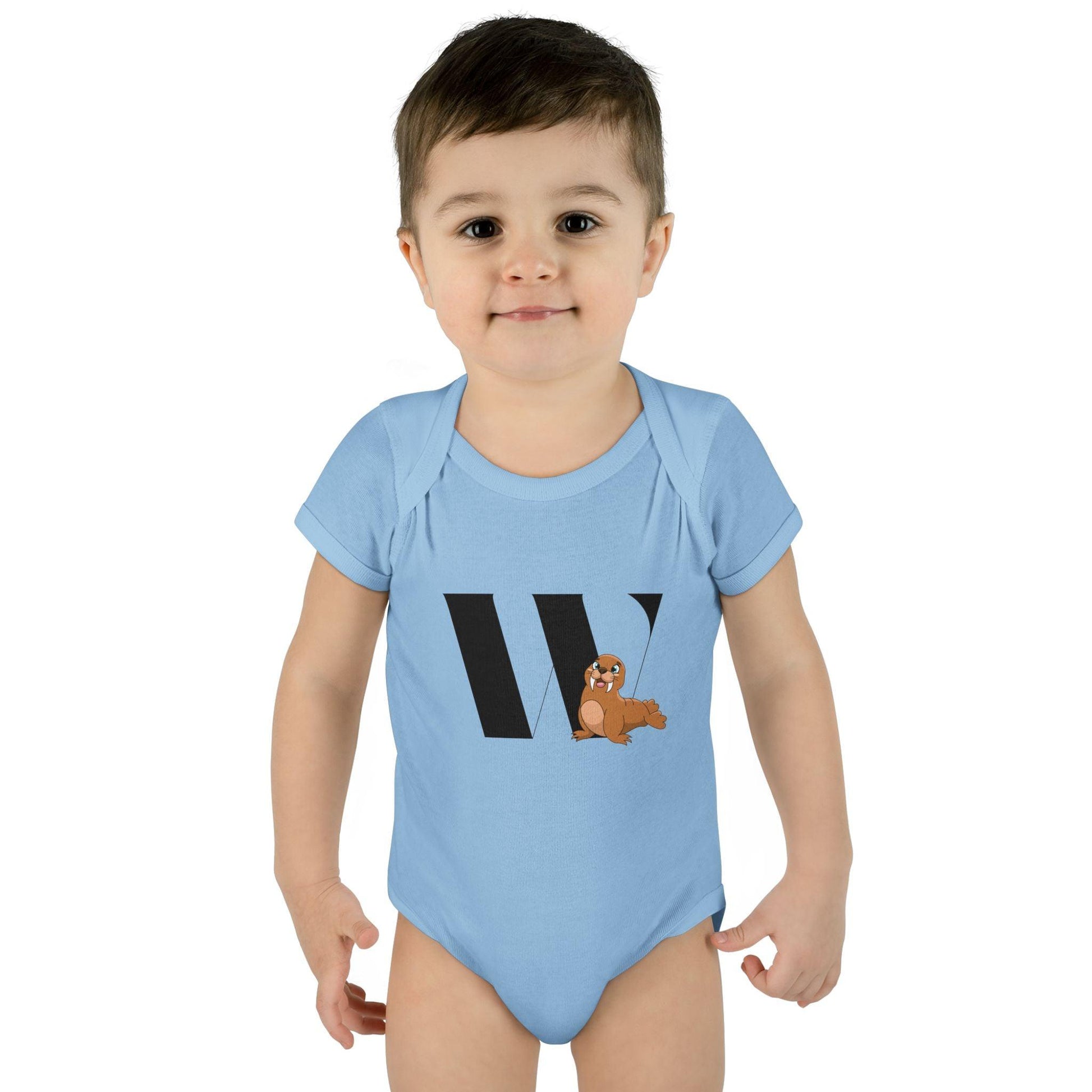 Alphabet Adventures: Letter W - Wonderful Walrus Baby Onesie W is for Wonderful Walrus! - Whippie's