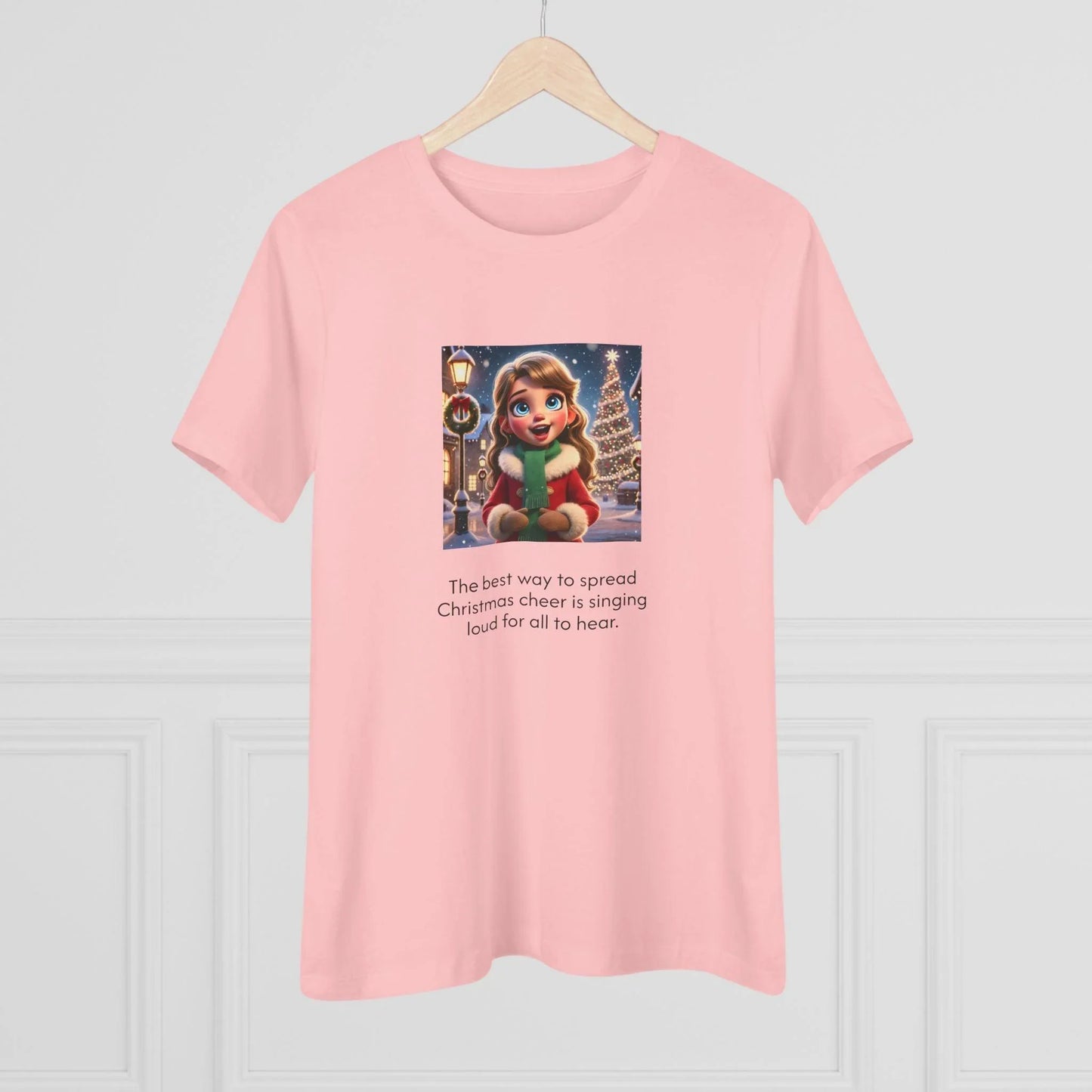 Caroler - Christmas Cheer - DBH Girl - Women's Softstyle Tee - Whippie's