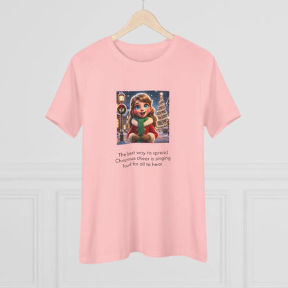 Caroler - Christmas Cheer - DBH Girl - Women's Softstyle Tee - Whippie's