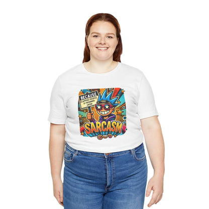 🎭 Sarcasm: It's Better Than Slapping 😉 Unisex Jersey Tee ✨ - Whippie's