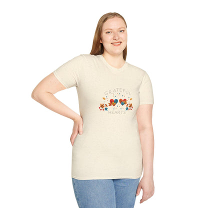 Grateful Hearts - A Family Affair 🧡💛❤️ - Two Hearts - Unisex T-Shirt - Whippie's