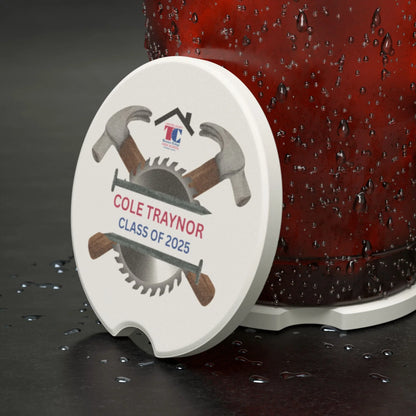 Technical HS Graduation Car Coaster - Personalizable - Whippie's