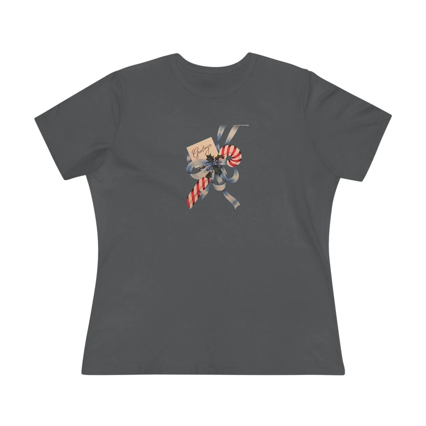 Candy Cane Greetings - Women's Softstyle Tee - Whippie's