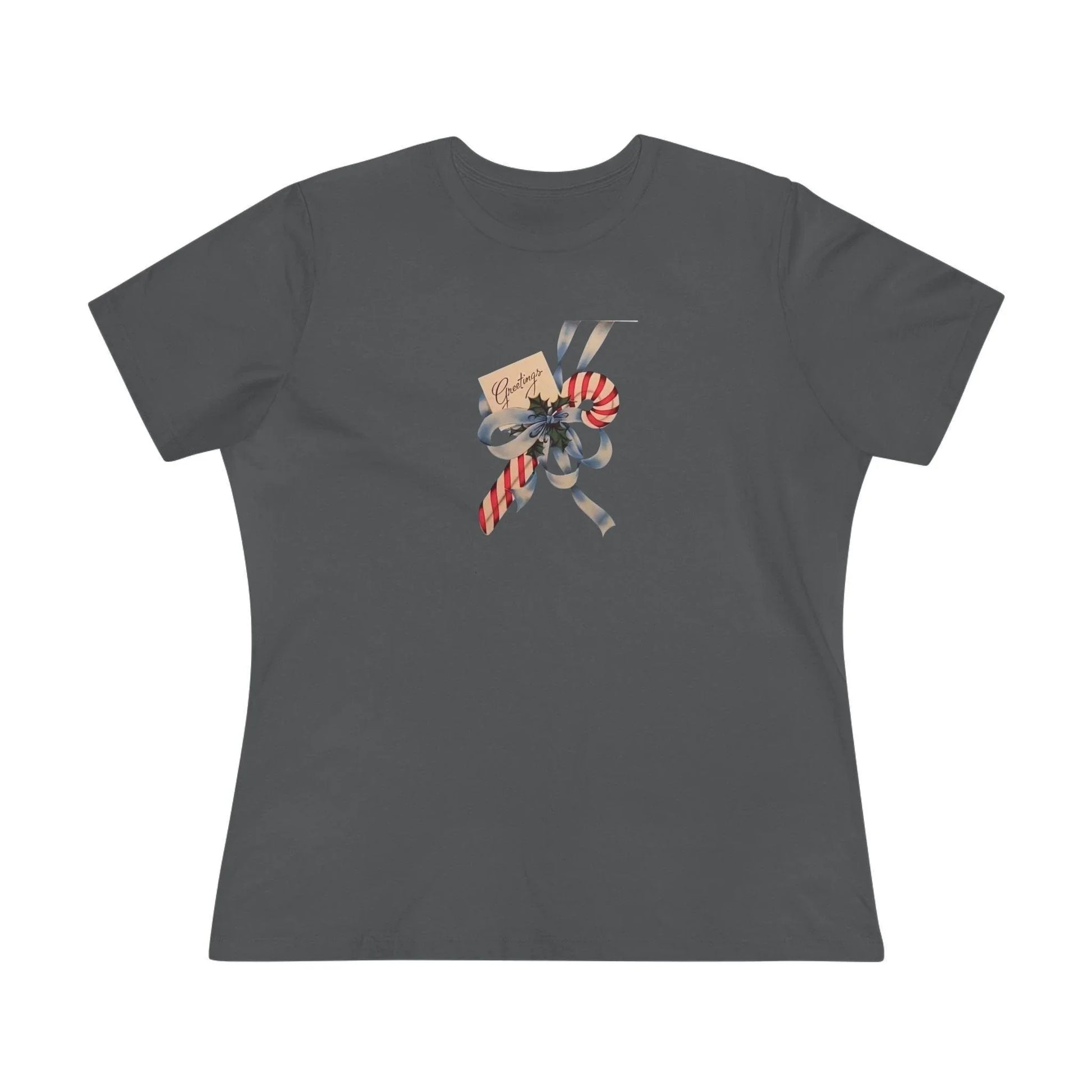 Candy Cane Greetings - Women's Softstyle Tee - Whippie's