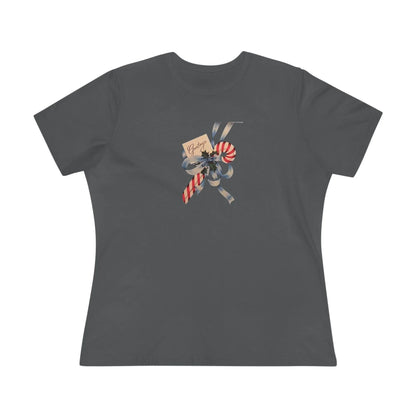 Candy Cane Greetings - Women's Softstyle Tee - Whippie's