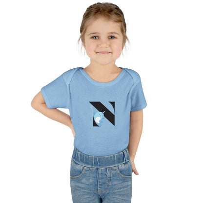Alphabet Adventures: Letter N - Nice Narwhal Baby Onesie N is for Nice Narwhal! - Whippie's