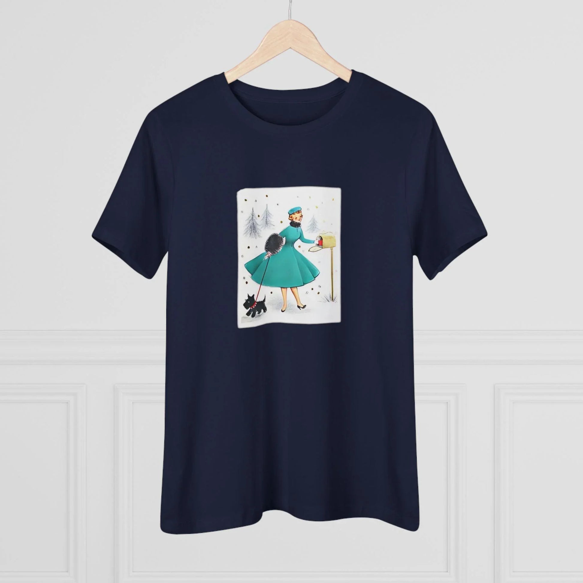 Retro Christmas Mailbox Check - Women's Softstyle Tee - Whippie's