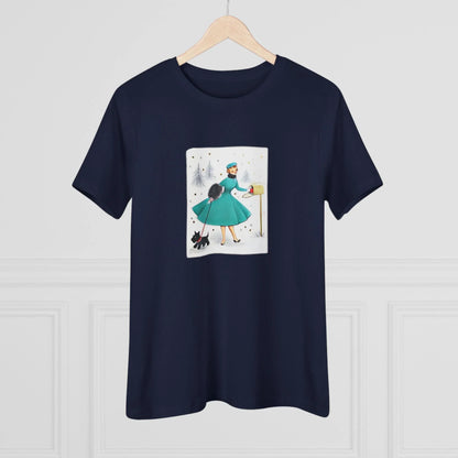 Retro Christmas Mailbox Check - Women's Softstyle Tee - Whippie's