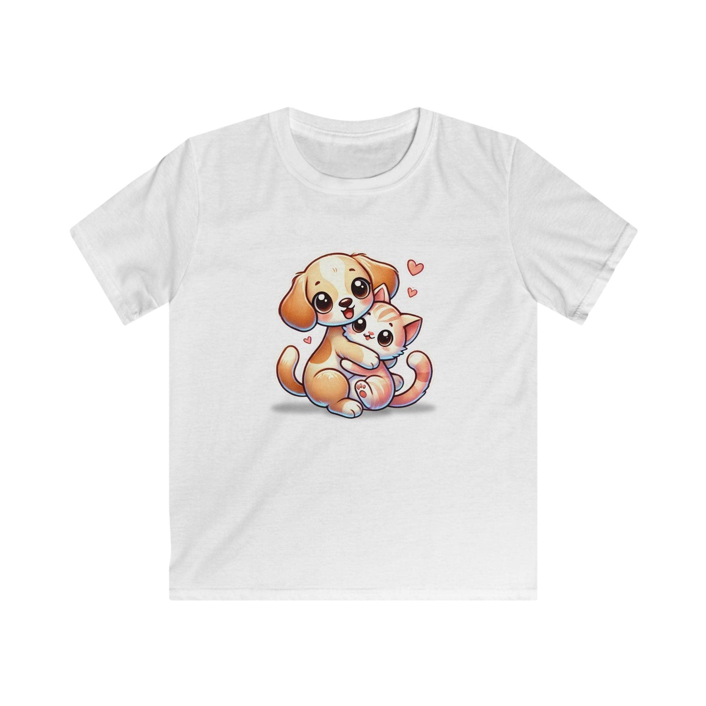 Puppy & Kitty Love - Youth Tee - 🐶💖🐱 Celebrate Friendship and Love! 🐱💖🐶 - Whippie's