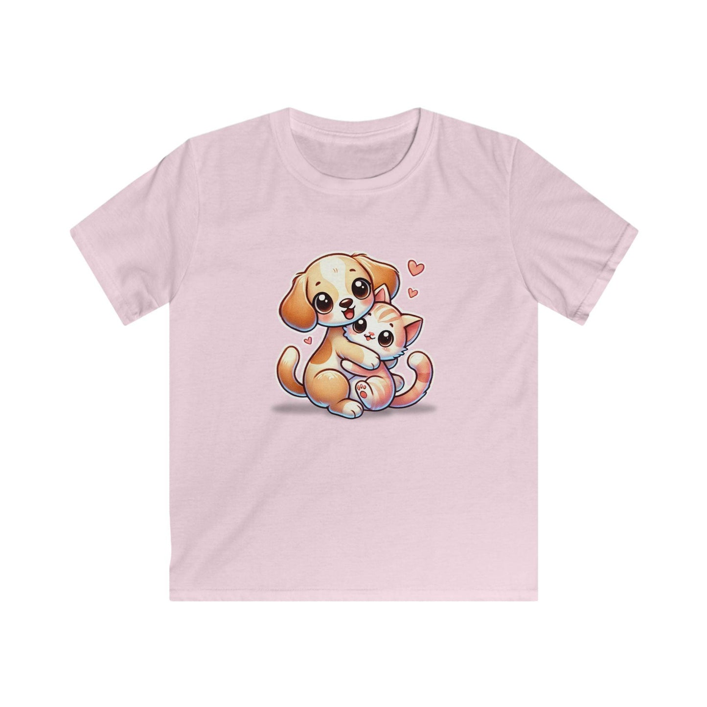 Puppy & Kitty Love - Youth Tee - 🐶💖🐱 Celebrate Friendship and Love! 🐱💖🐶 - Whippie's