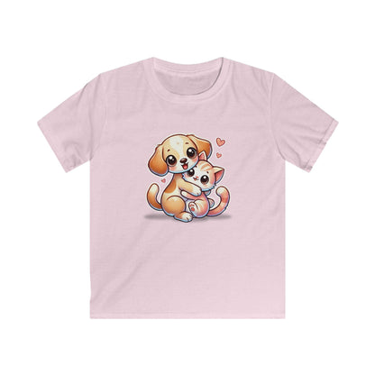 Puppy & Kitty Love - Youth Tee - 🐶💖🐱 Celebrate Friendship and Love! 🐱💖🐶 - Whippie's