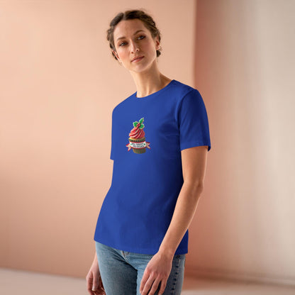Will Workout for Cupcakes - Christmas Edition - Fuel Your Fitness! 🧁💪🎄 - Women's Softstyle Tee - Whippie's