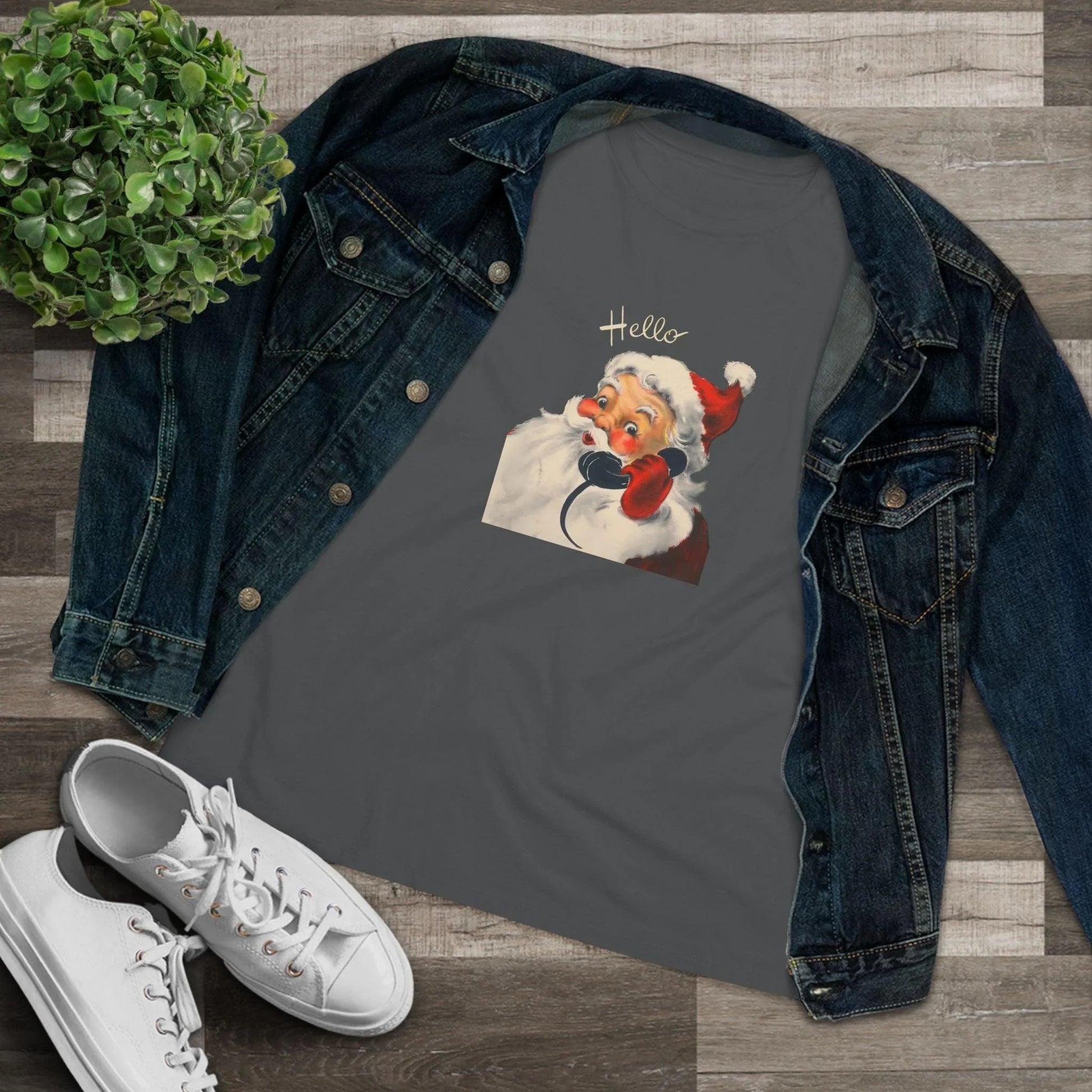 Santa's Calling to say Hello - Women's Tee - Whippie's