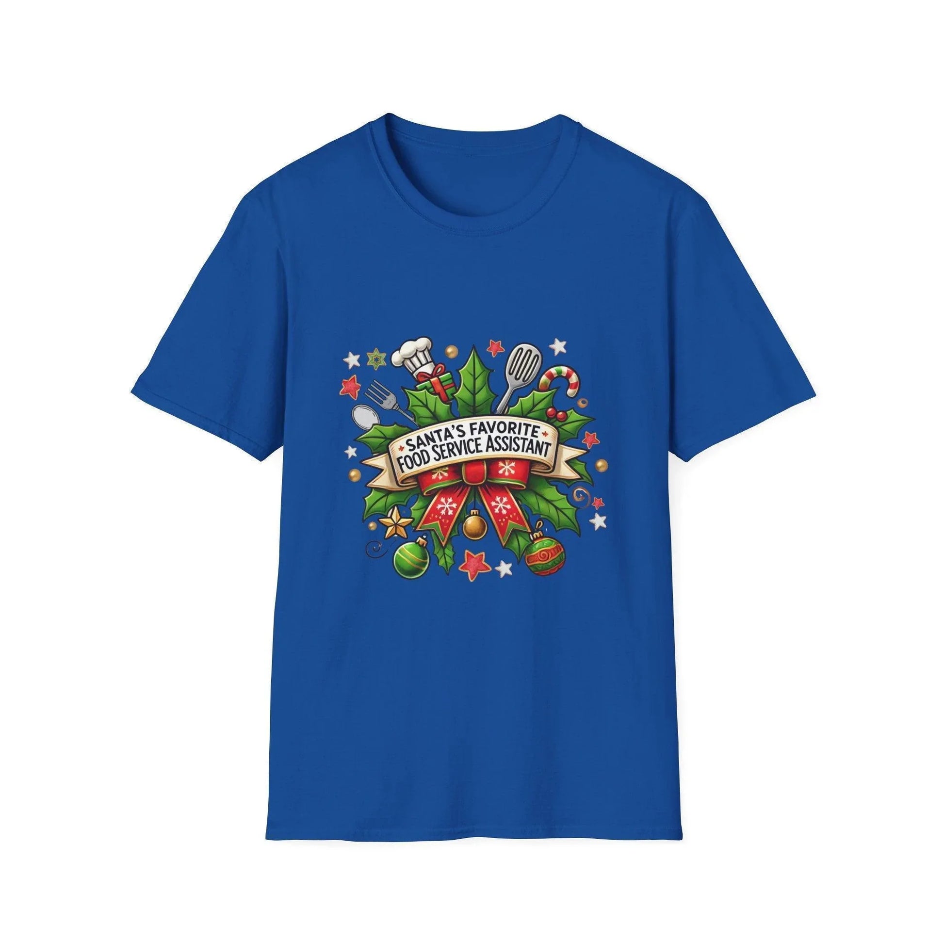Santa's Favorite School Food Service Assistant Unisex Tee 🍽️🎅 - Whippie's