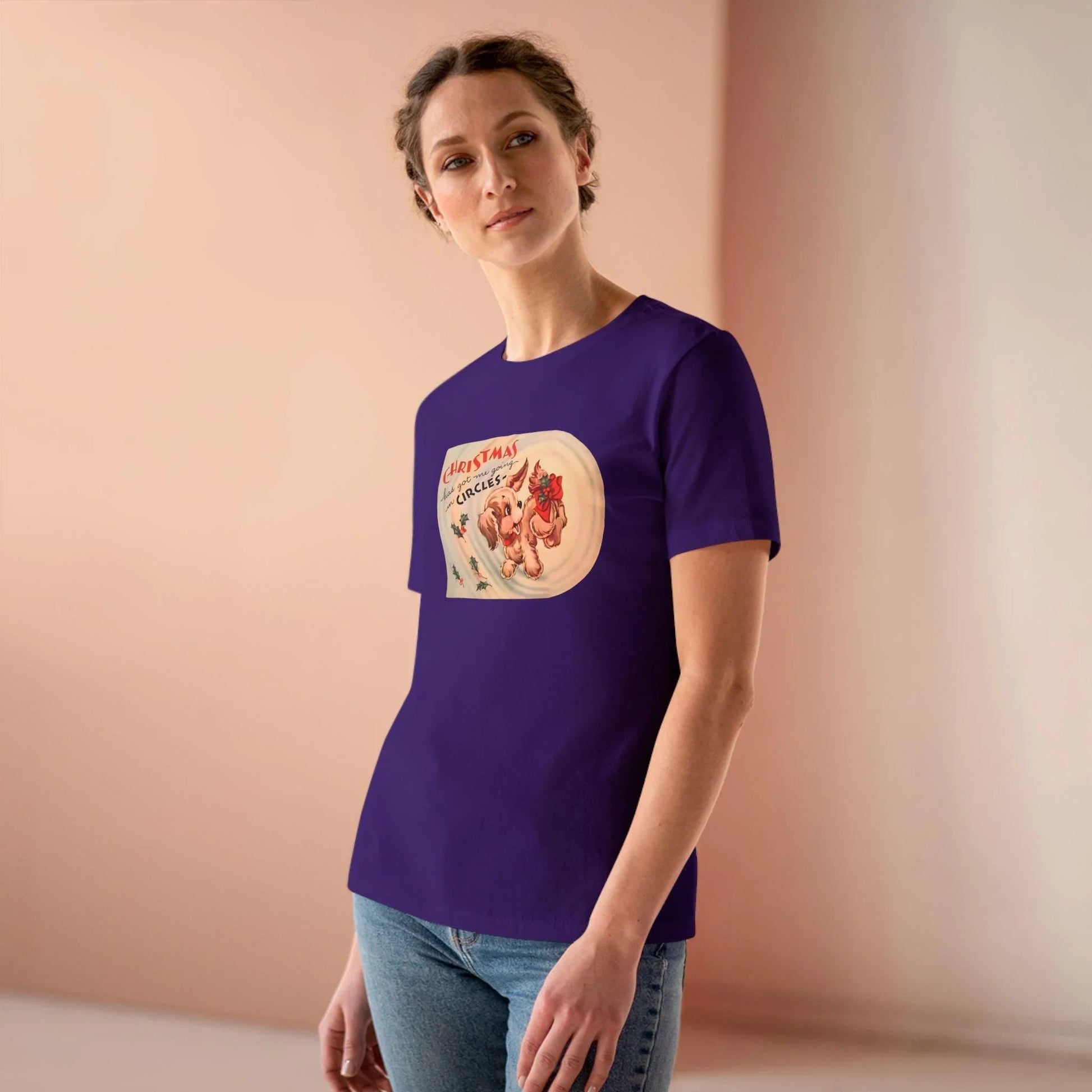 Christmas Has Me Going in Circles - Women's Softstyle Tee - Whippie's