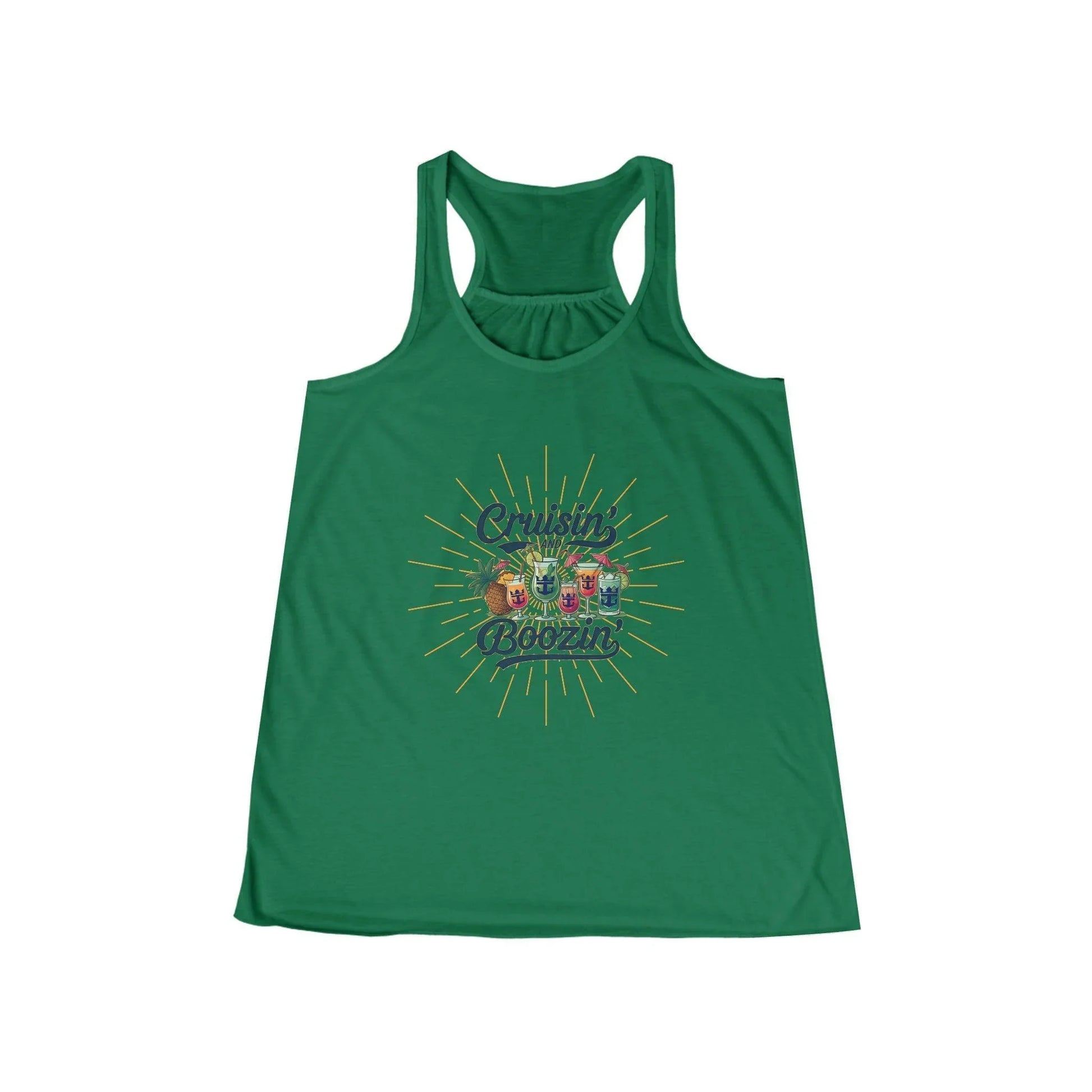 Cruisin' & Boozin' 🍹☀️ Women's Flowy Racerback Tank - Personalizable - Whippie's