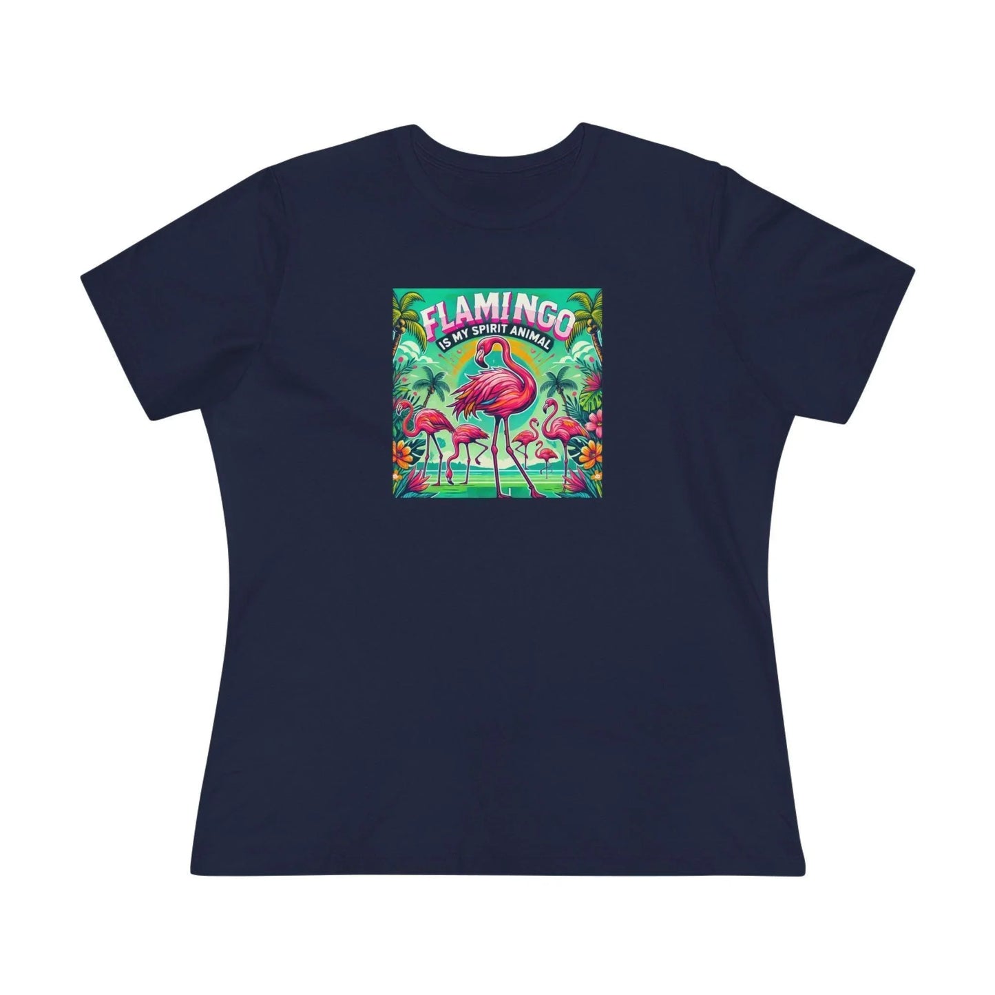 Flamingo is My Spirit Animal - Women's Softstyle Tee - Whippie's