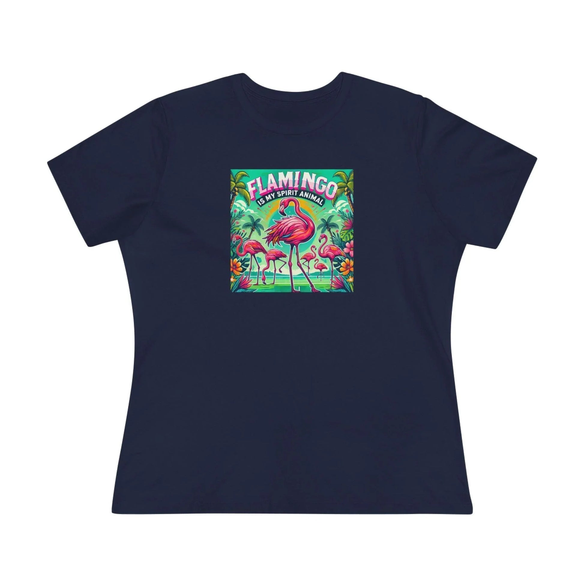 Flamingo is My Spirit Animal - Women's Softstyle Tee - Whippie's