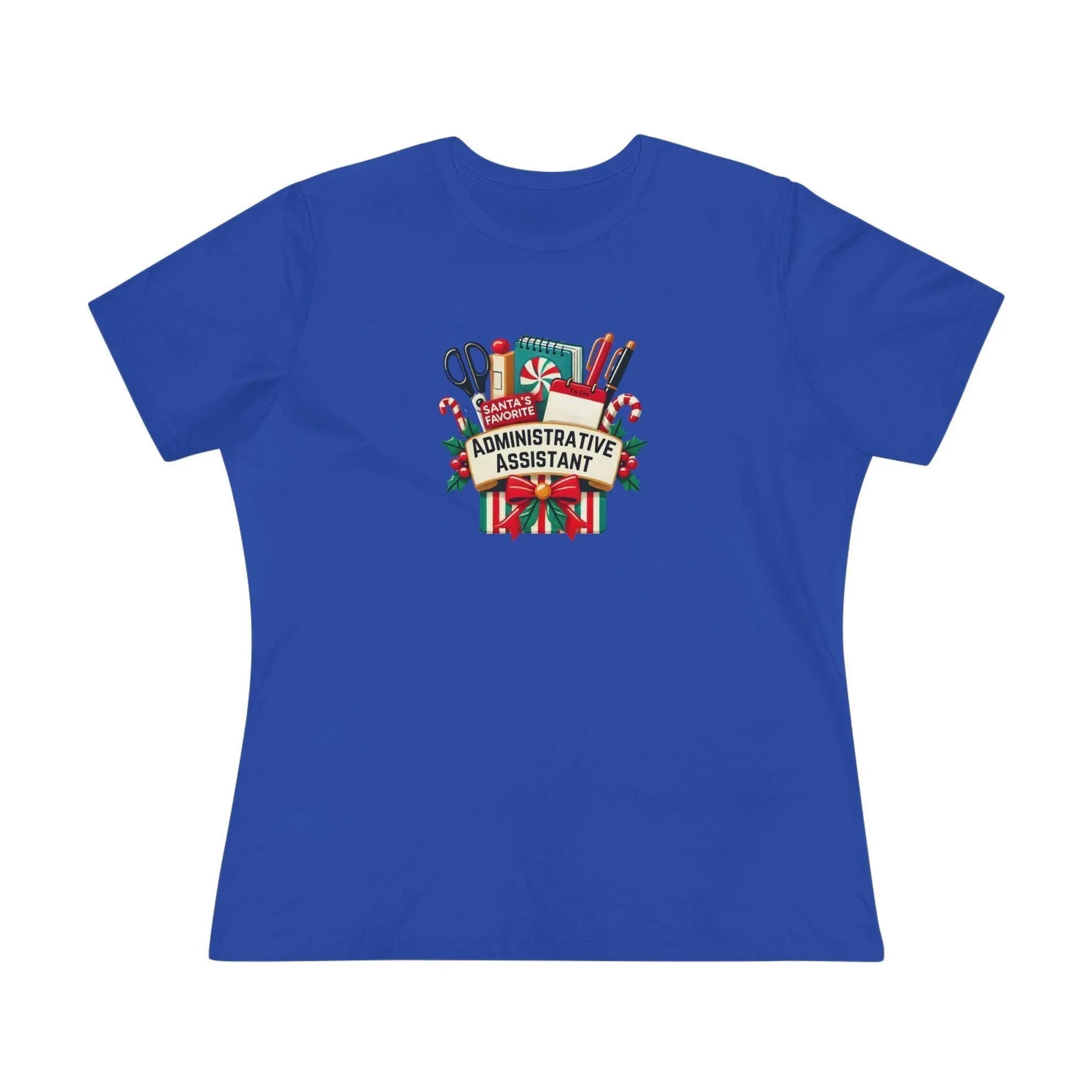 Santa's Favorite Administrative Assistant - Women's Softstyle Tee - Whippie's