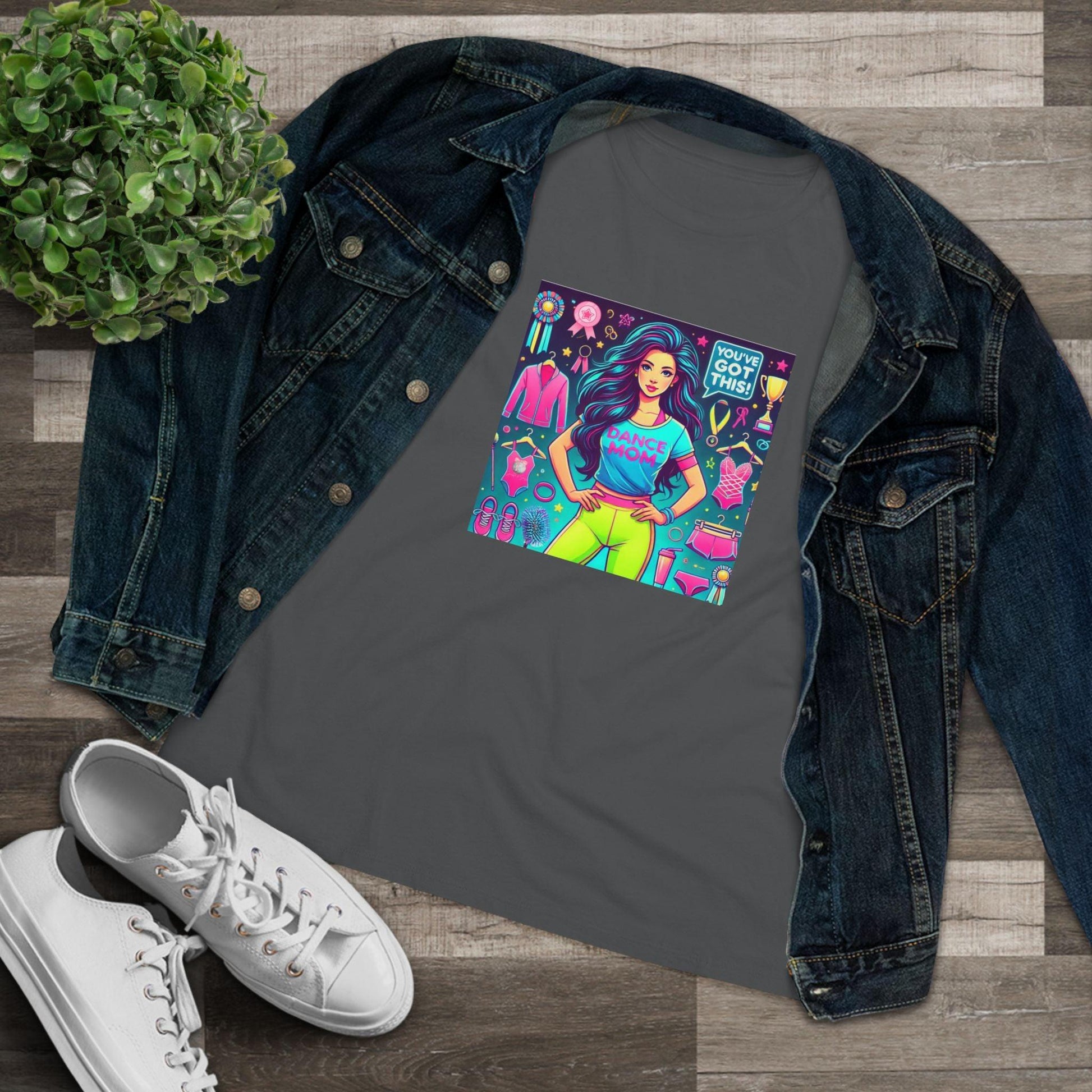 Dance Mom Magic (Black Hair) - A Colorful Celebration 🌈 - Women's Softstyle Tee - Whippie's