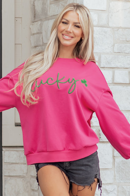 Lucky Sweatshirt | St. Patrick’s Day Clover Pullover