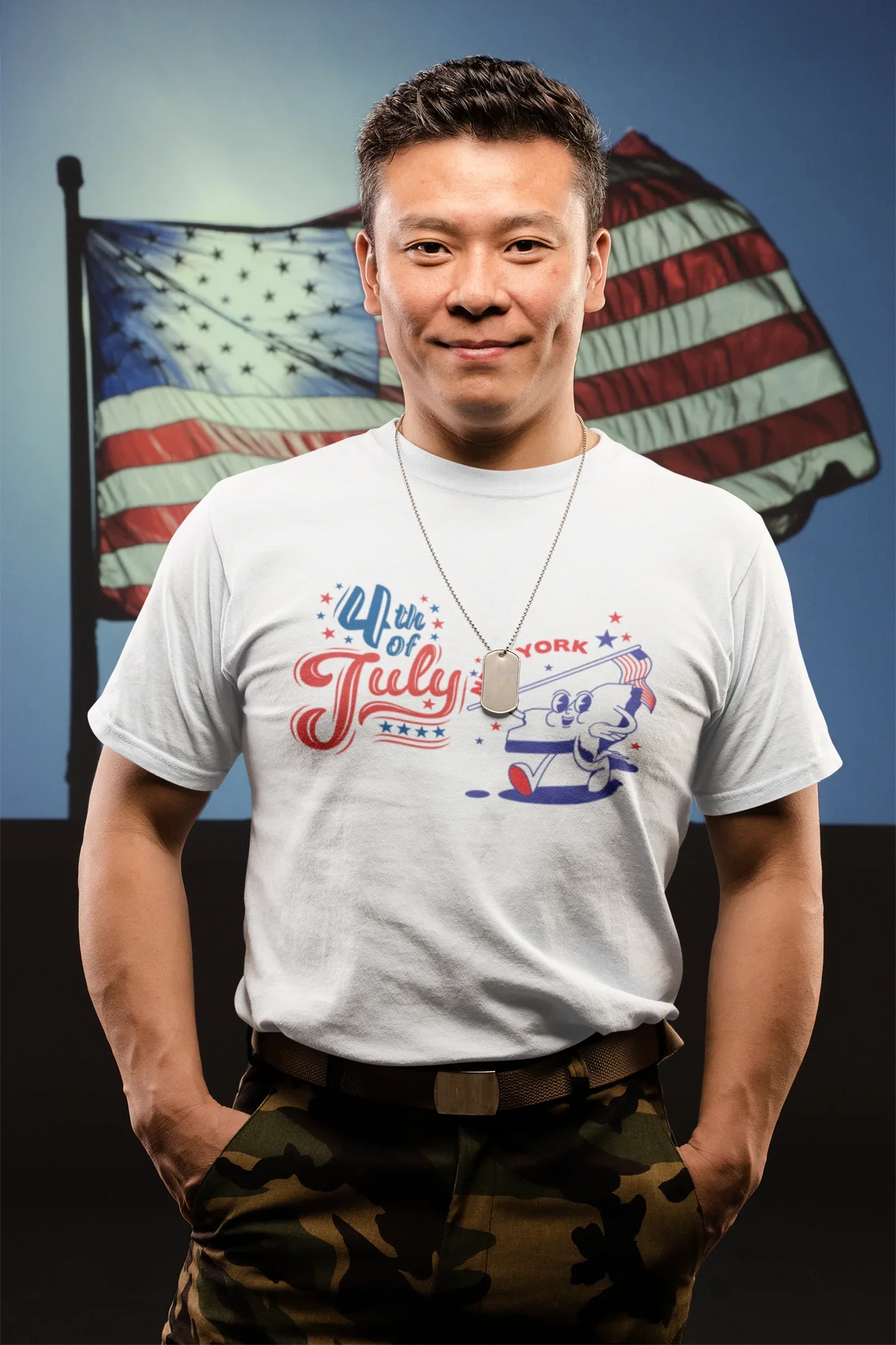 State Flag Pride - 4th of July Tee - Personalizable