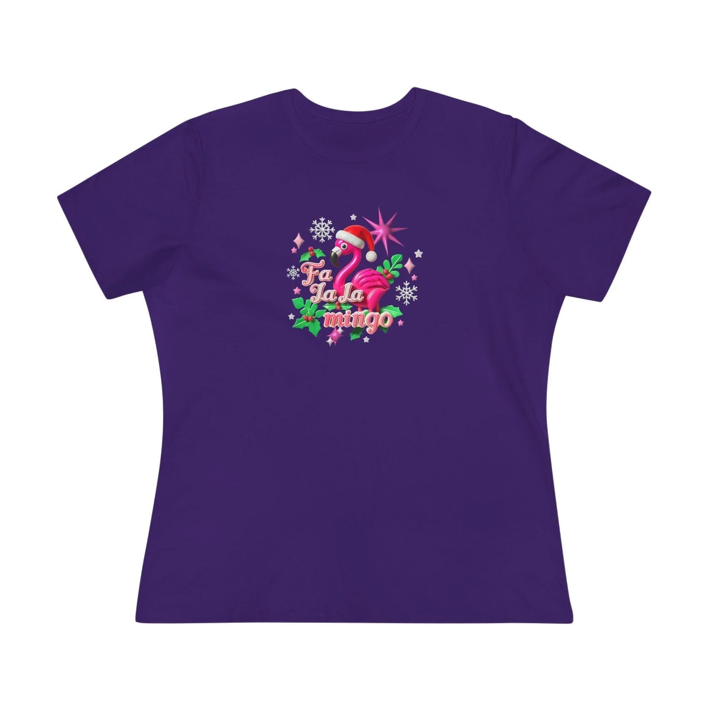 🦩🎅 Fa La La Mingo! ❄️🌟 - Women's Softstyle Tee - Whippie's