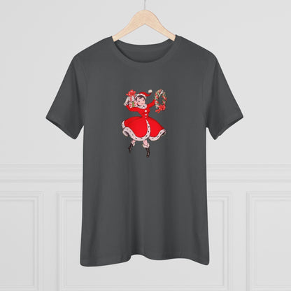 Retro Woman with Wreath - Women's Softstyle Tee - Whippie's