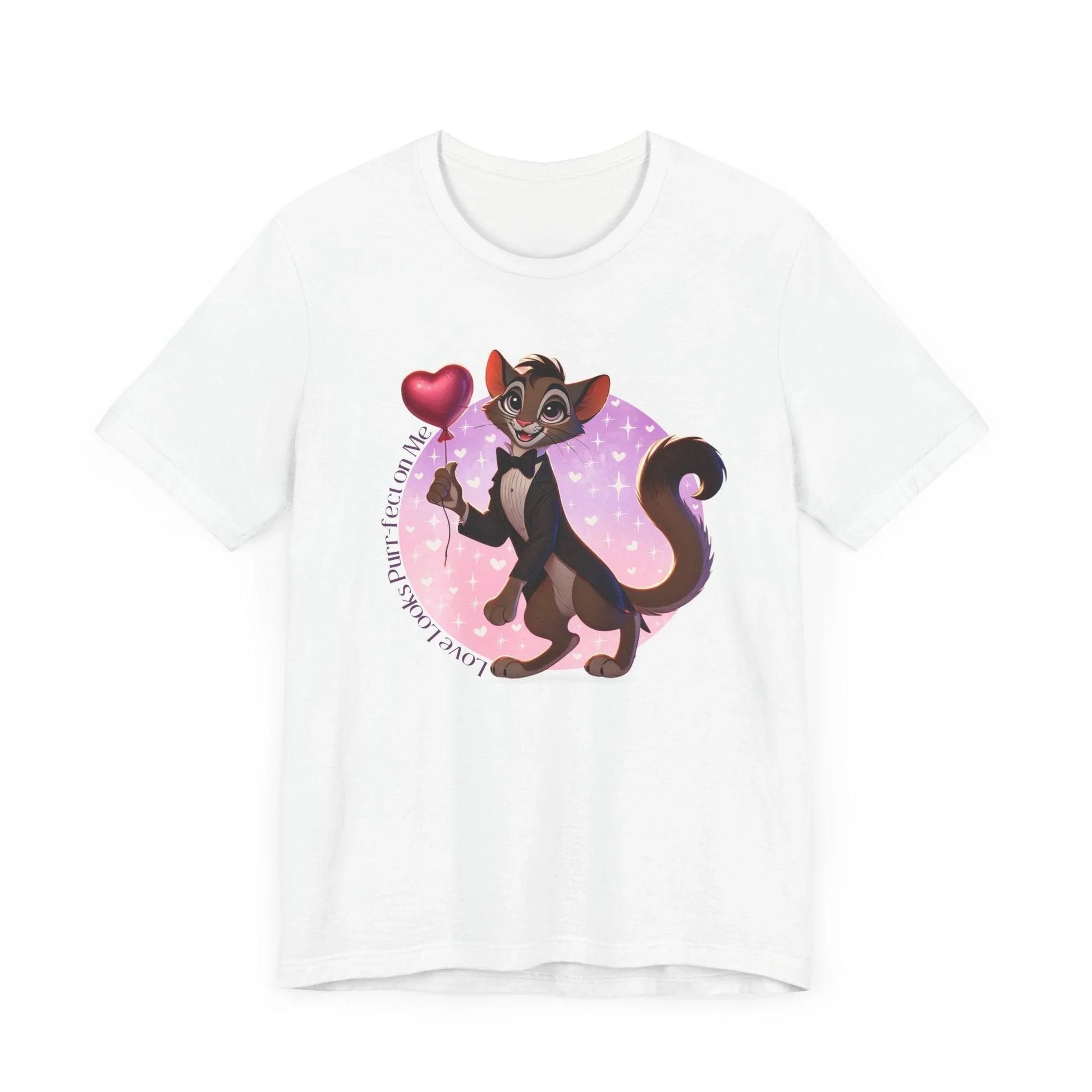 💖 Love Looks Purr-fect on Me 😻 Unisex Jersey Tee ✨ Feline fine and ready to shine! - Whippie's