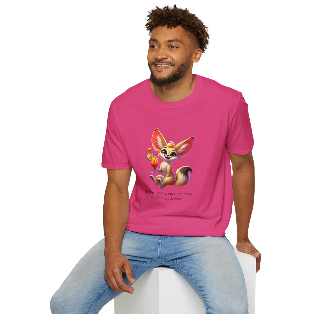 Fennec Fox Cocktail - Cheers to Good Times and Smiles! Unisex T-shirt