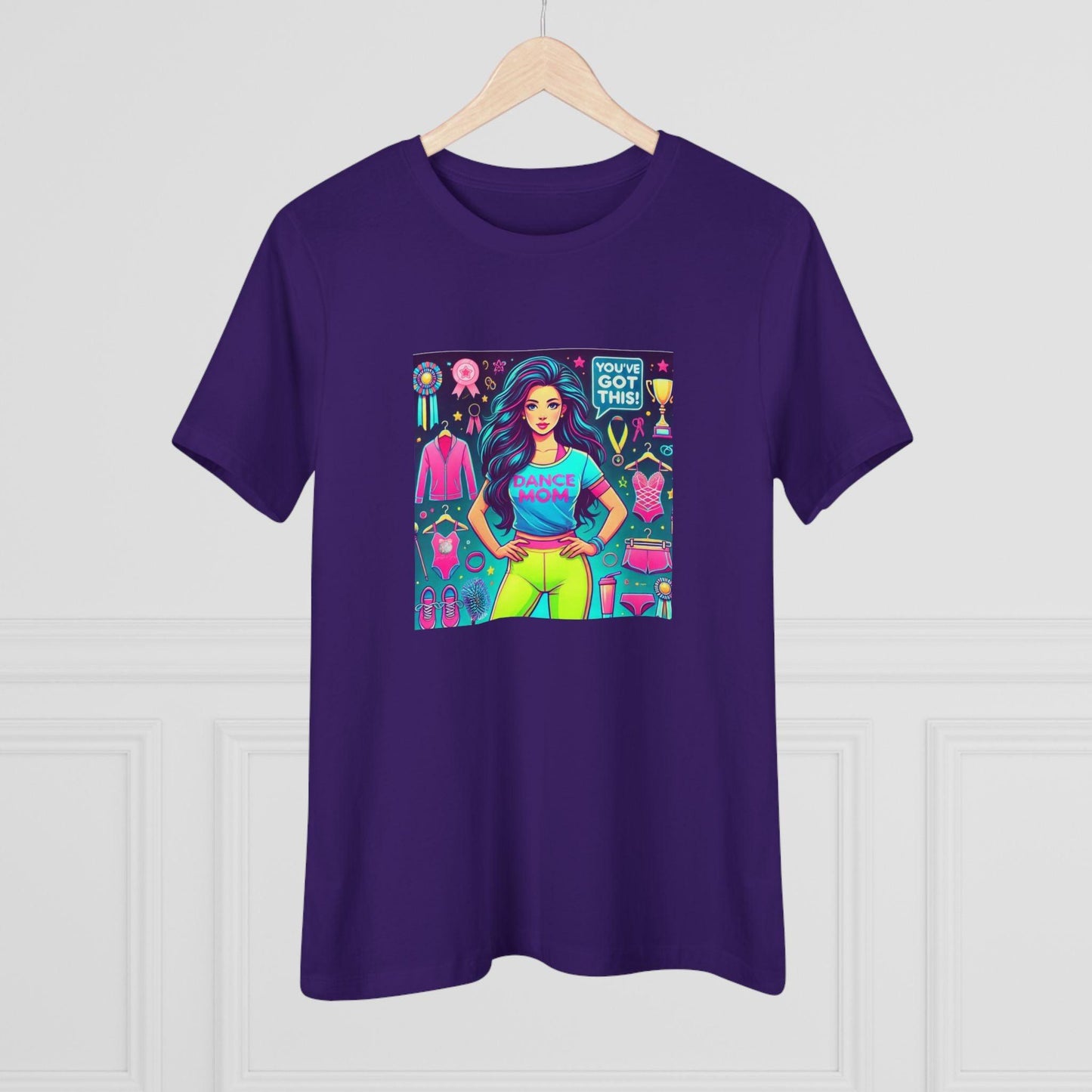 Dance Mom Magic (Black Hair) - A Colorful Celebration 🌈 - Women's Softstyle Tee - Whippie's