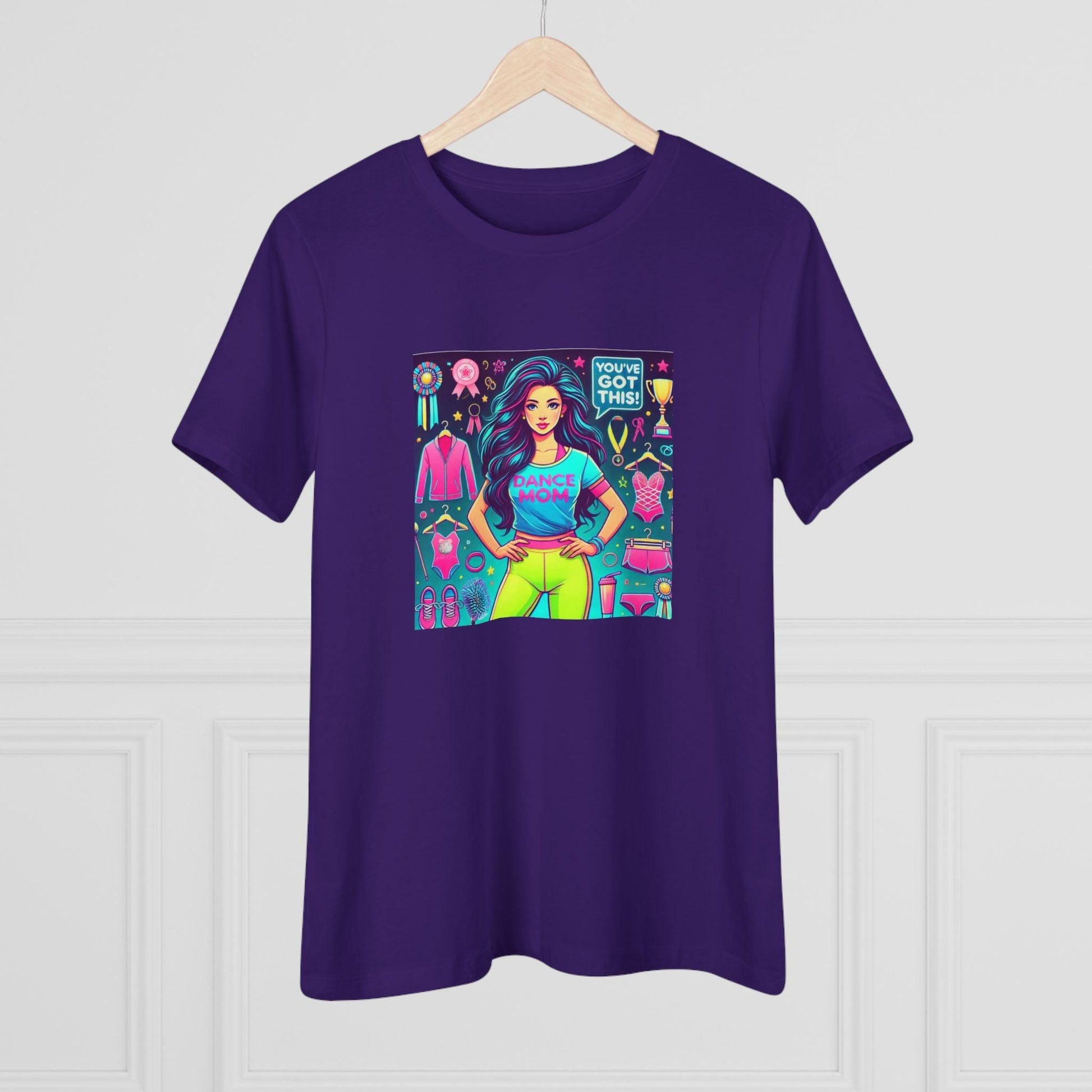Dance Mom Magic (Black Hair) - A Colorful Celebration 🌈 - Women's Softstyle Tee - Whippie's