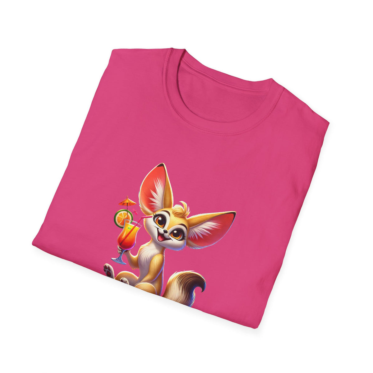 Fennec Fox Cocktail - Cheers to Good Times and Smiles! Unisex T-shirt