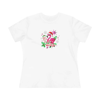 🦩🎅 Fa La La Mingo! ❄️🌟 - Women's Softstyle Tee - Whippie's
