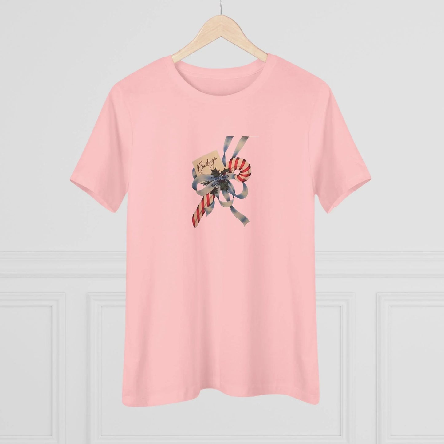 Candy Cane Greetings - Women's Softstyle Tee - Whippie's