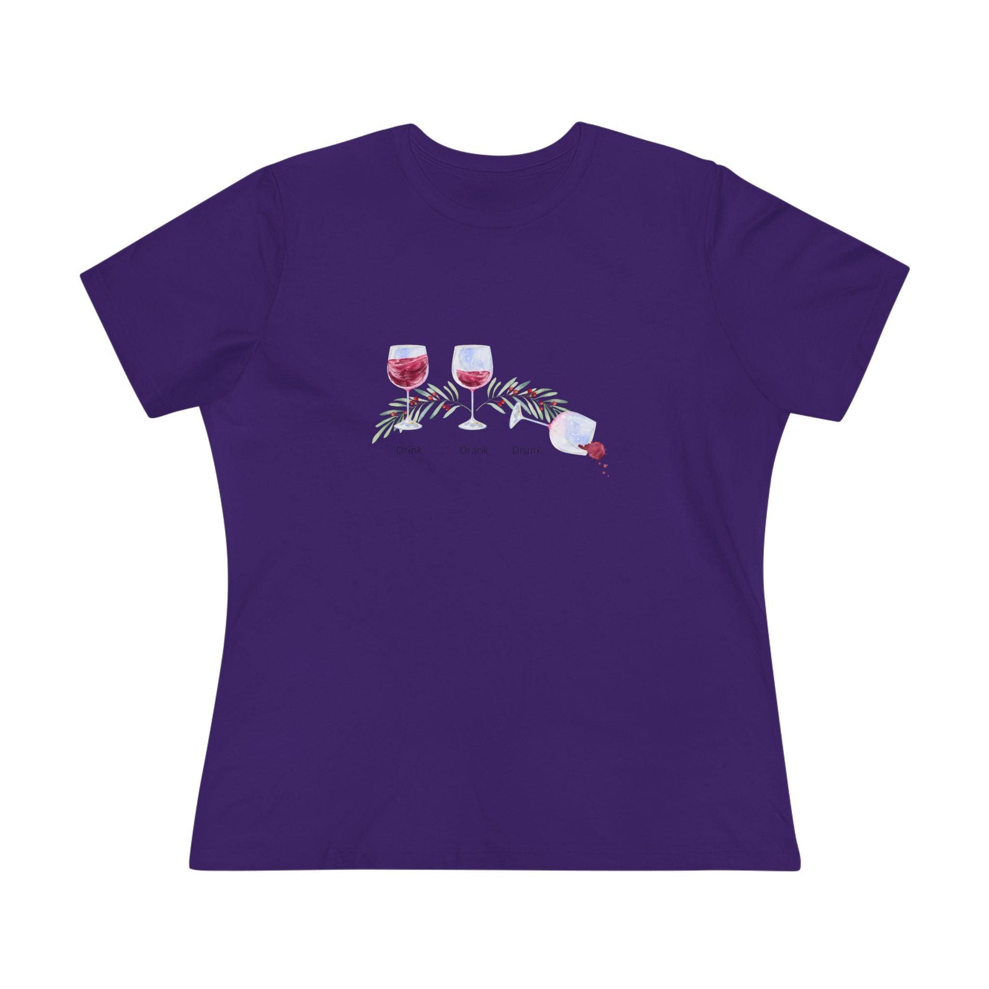 Drink, Drank, Drunk - Christmas Edition - 'Tis the Season to be Tipsy! 🍷🎄 - Women's Softstyle Tee - Whippie's