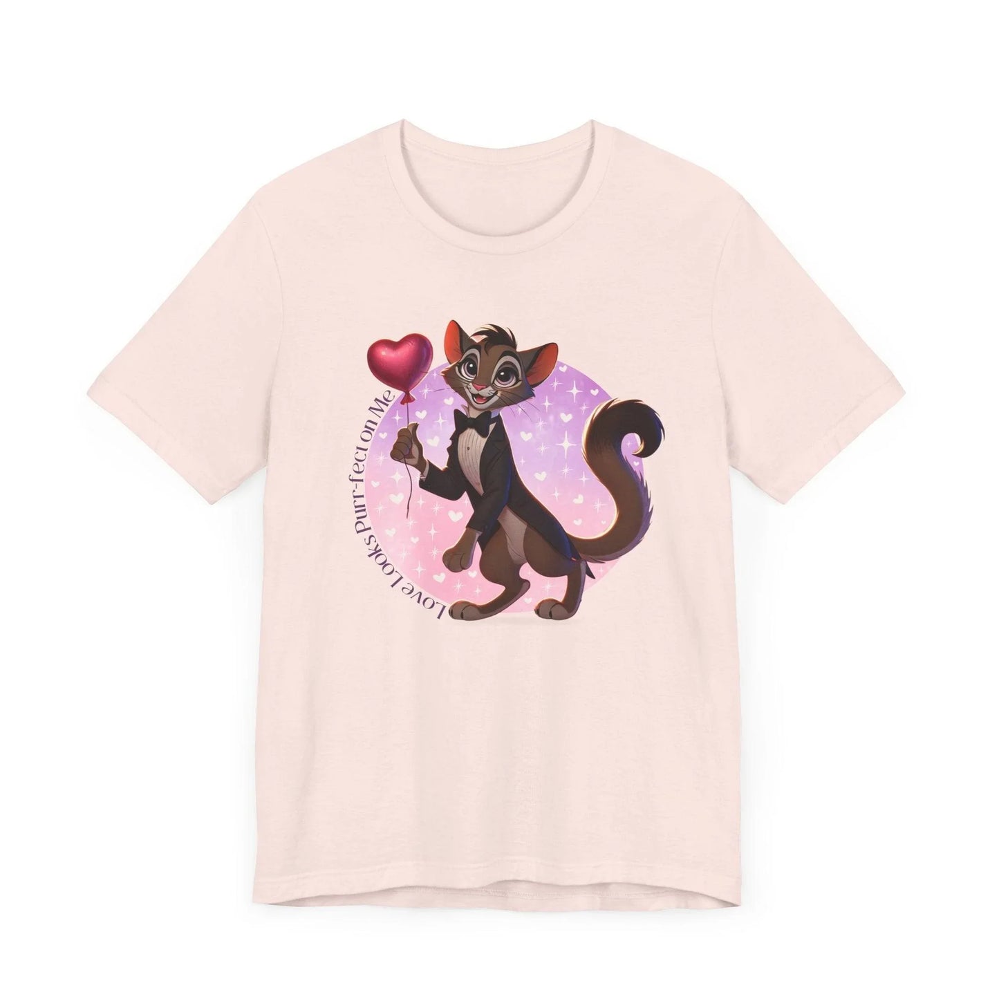 💖 Love Looks Purr-fect on Me 😻 Unisex Jersey Tee ✨ Feline fine and ready to shine! - Whippie's