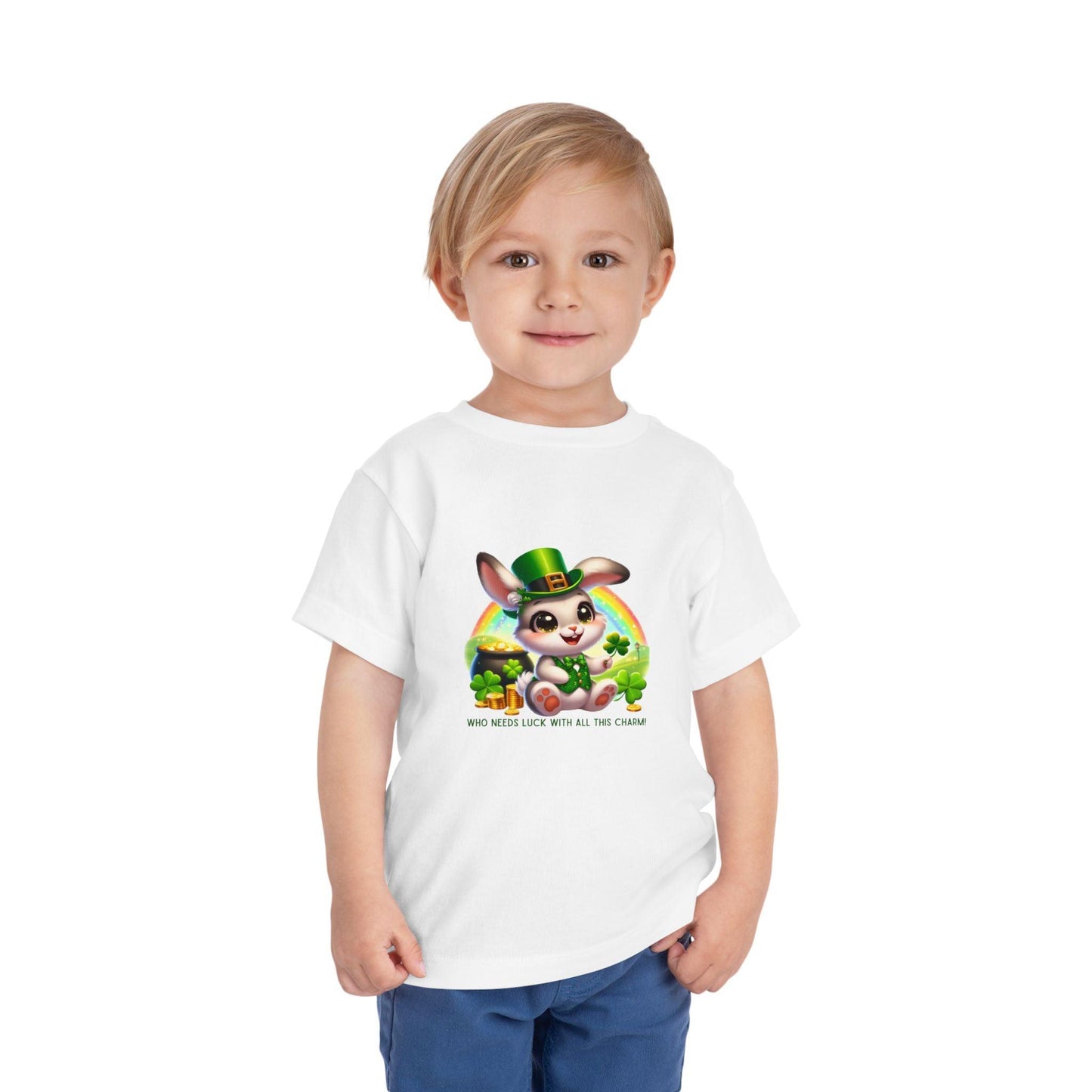 Who Needs Luck with All This Charm? Toddler Tee - Spread Luck and Laughter! 🍀🍀 - Whippie's