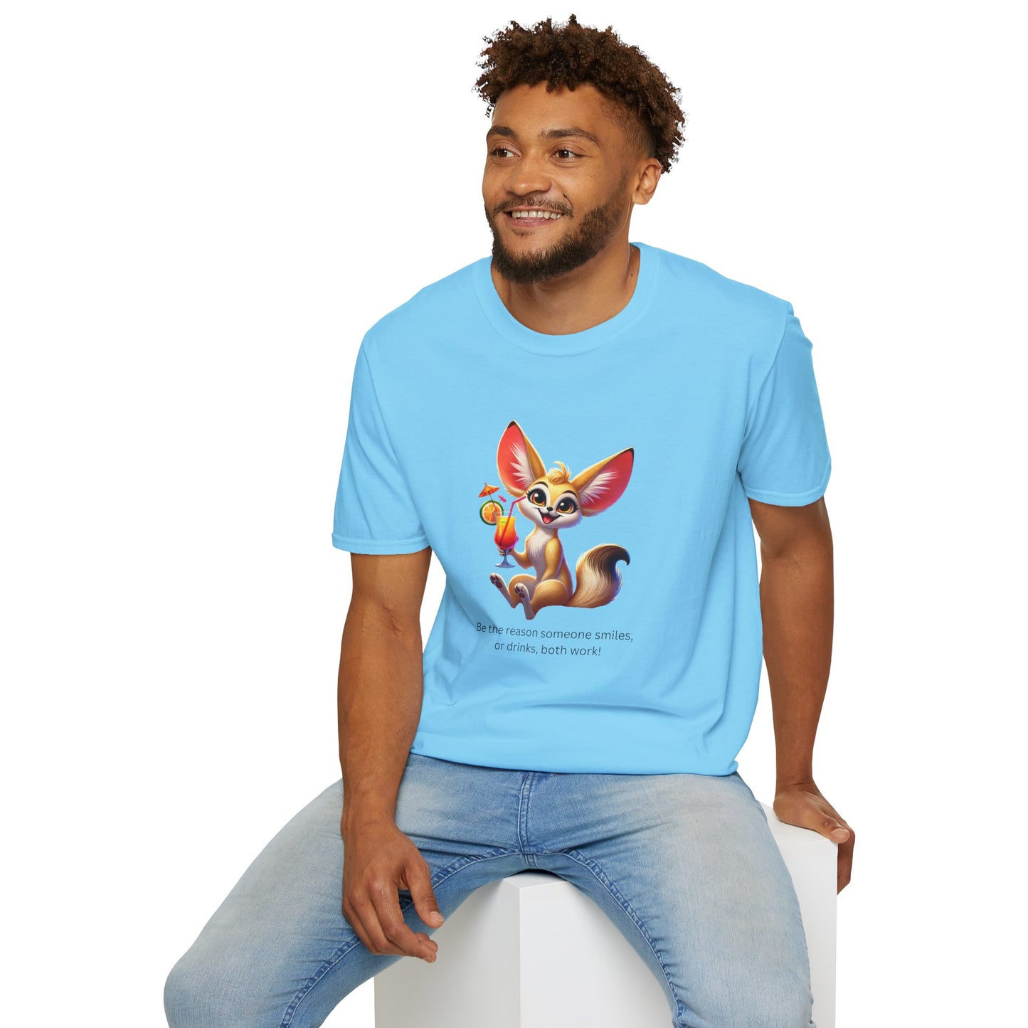 Fennec Fox Cocktail - Cheers to Good Times and Smiles! Unisex T-shirt