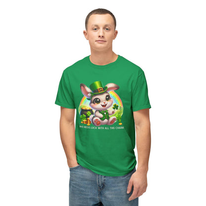 Who Needs Luck with All This Charm? Unisex HD Cotton T-Shirt - Spread Luck and Laughter! 🍀🍀 - Whippie's
