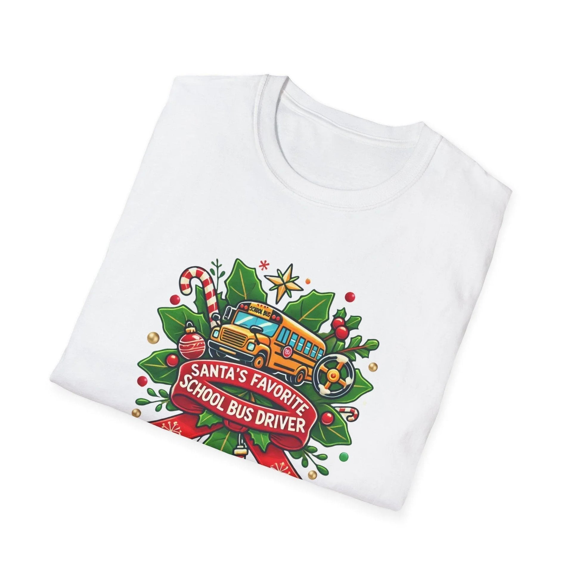 Santa's Favorite School Bus Driver Unisex Tee 🚌🎅 - Whippie's